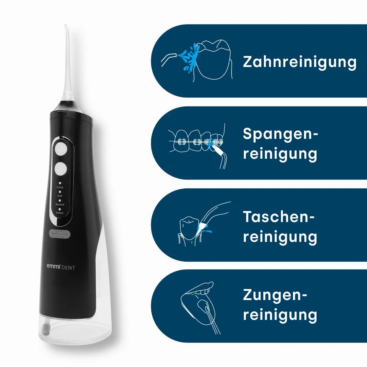 emmi-dent mundbruser med 4 dyser