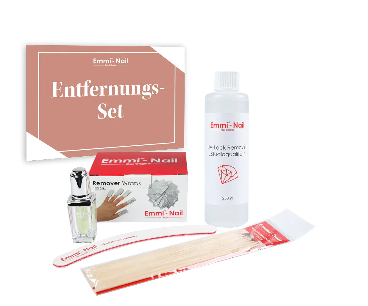 Emmi-Nail Shellac UV-lak fjernersæt med remover