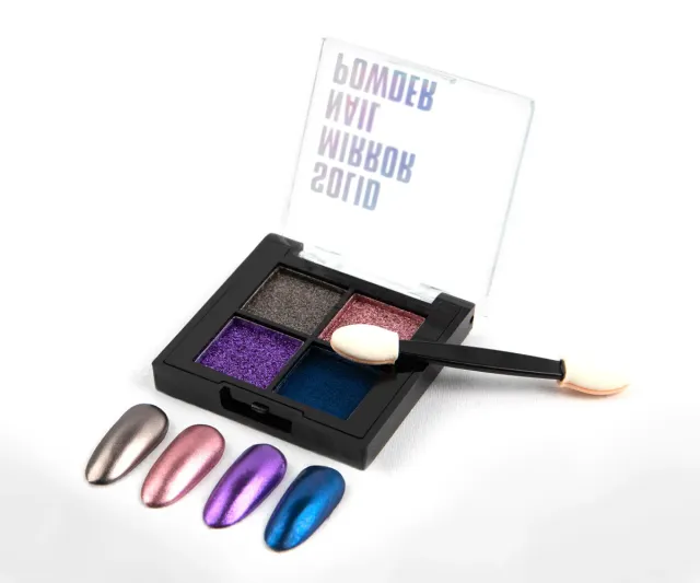 Emmi-Nail Mirror Chrome Powder neglepulver 4-pak spejl