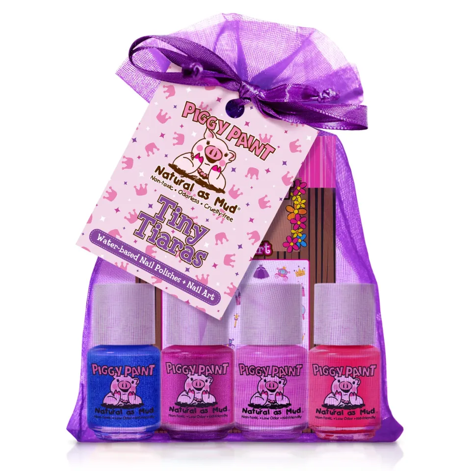 Piggy Paint Tiny Tiaras Neglelak Sæt 4 Farver