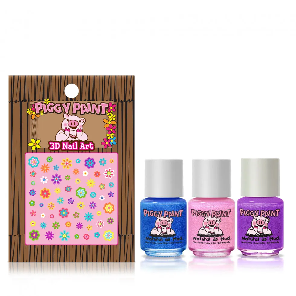 Piggy Paint Sparkle All the Way børneneglelak 3-pak med hårbøjle