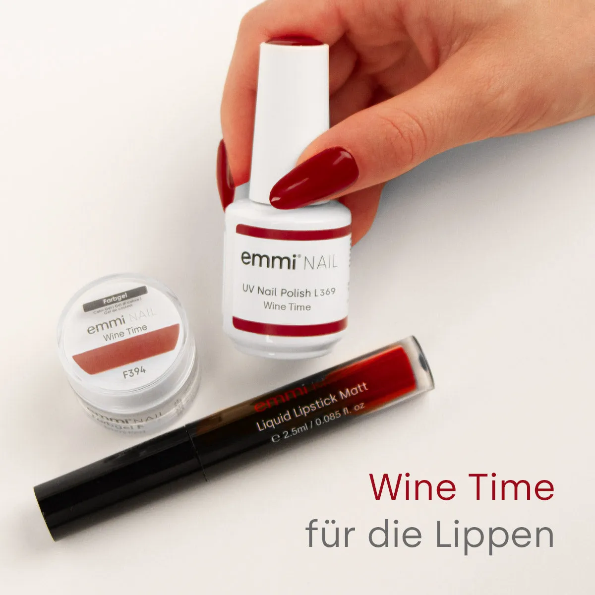 emmi-Kiss wine time liquid lipstick 2,5 ml mat
