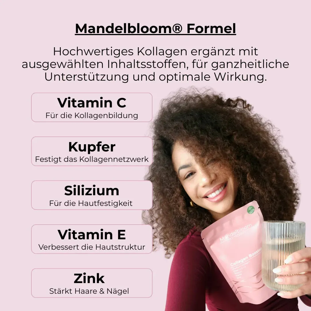 Mandelbloom Collagen Booster kollagenpulver med vitaminer