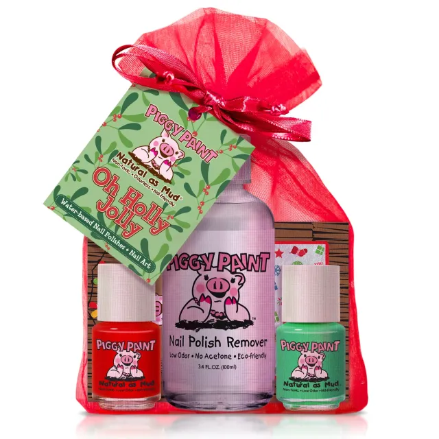 Piggy Paint Oh Holly Jolly neglelak sæt 2 stk jul