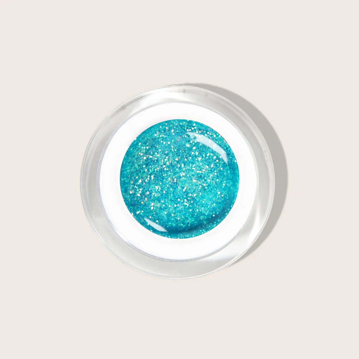 Emmi-Nail Elsa F390 farvegel 5ml turkis glitter