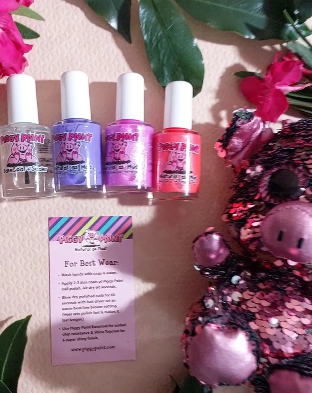 Piggy Paint Tickled Pink neglelak glitter lys pink 15 ml