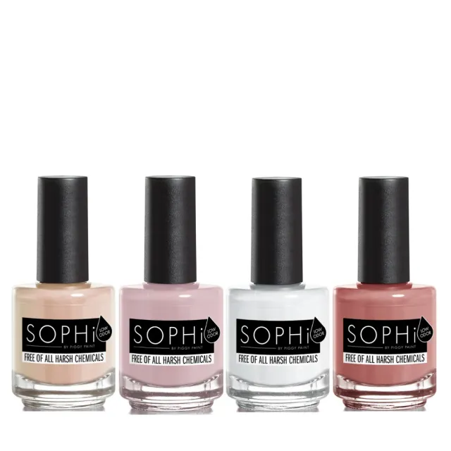 SOPHi Bare Minimum neglelak sæt 4x15 ml neutrale