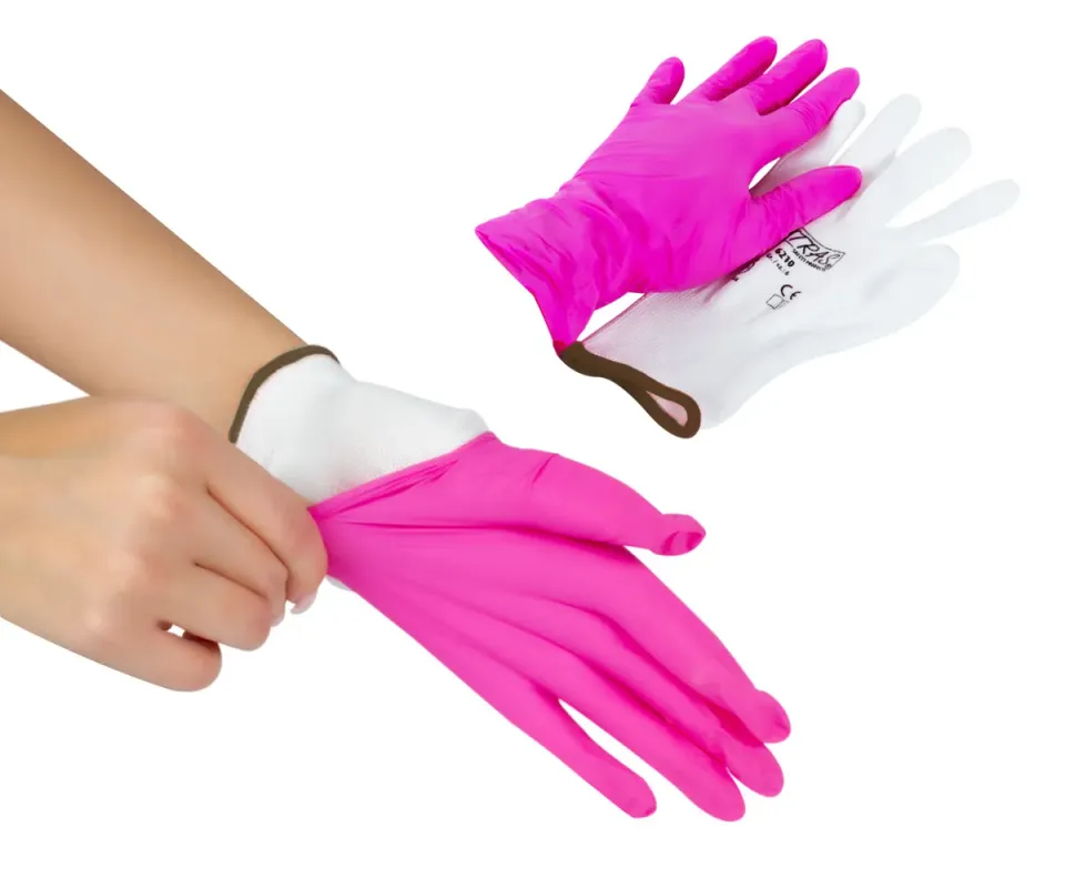 Emmi-Nail nylonhandsker hvide 1 par