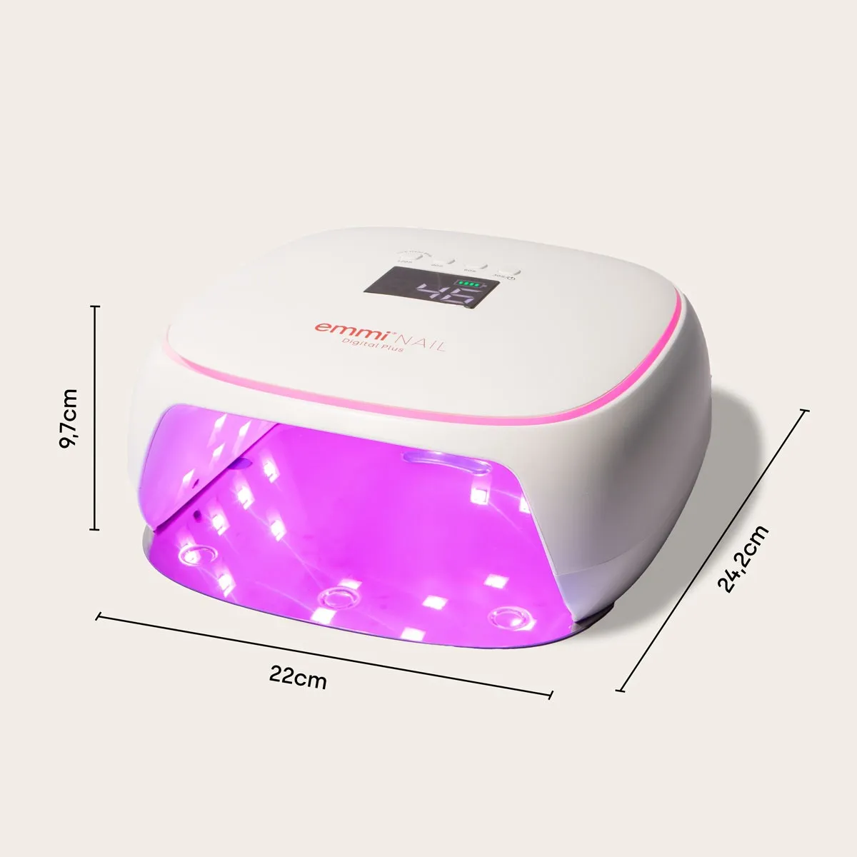 Emmi-Nail Digital Plus LED neglelampe med akku
