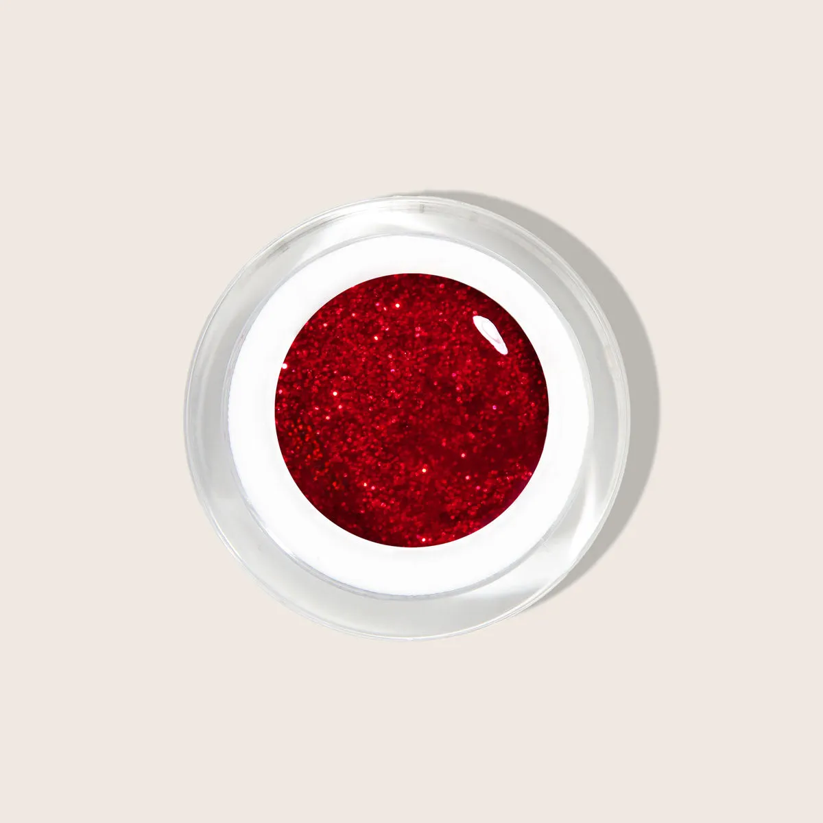 Emmi-Nail Red Glitter F133 farvegel 5ml rød glitter