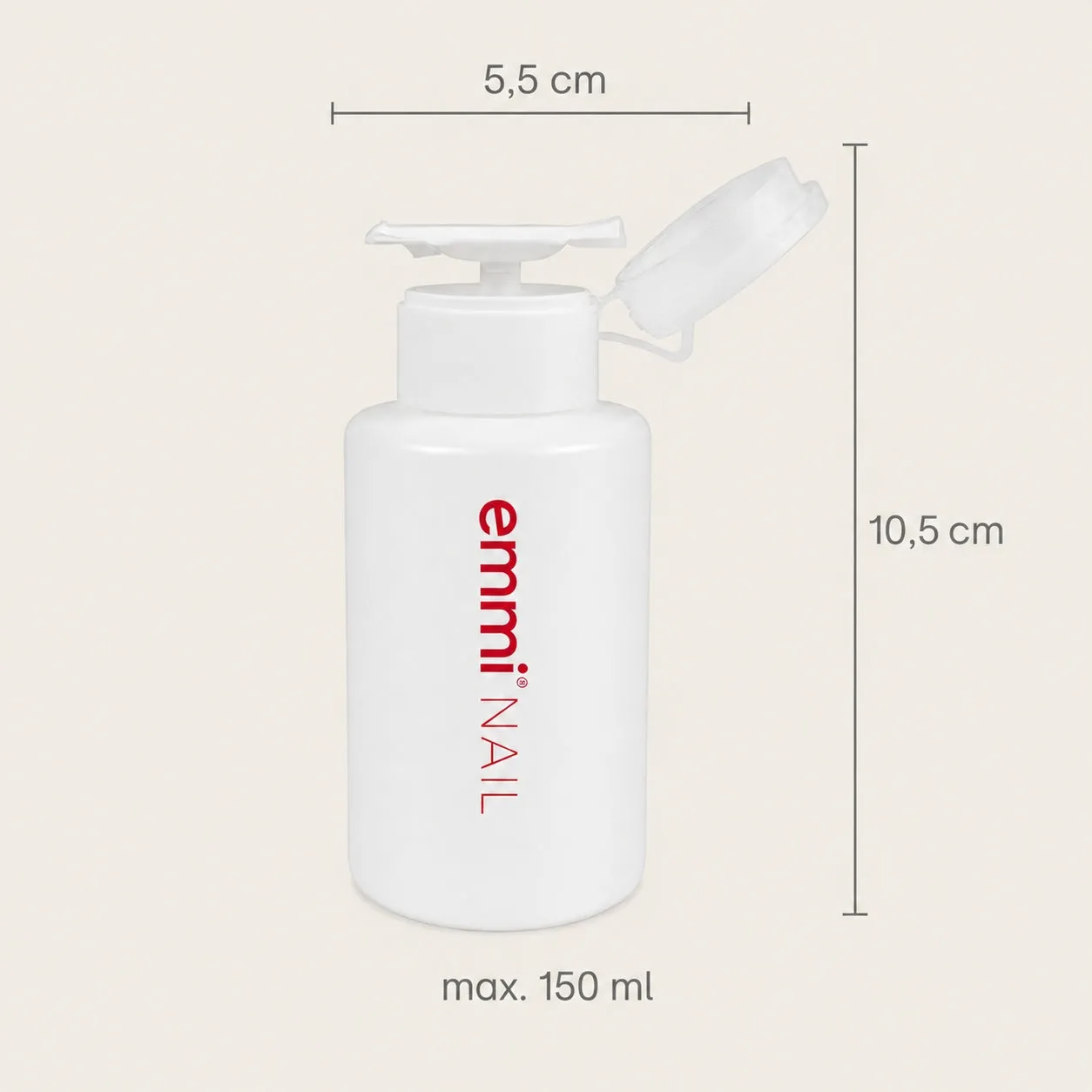 Emmi-Nail Dispenser dispenserflaske 150 ml med pumpe