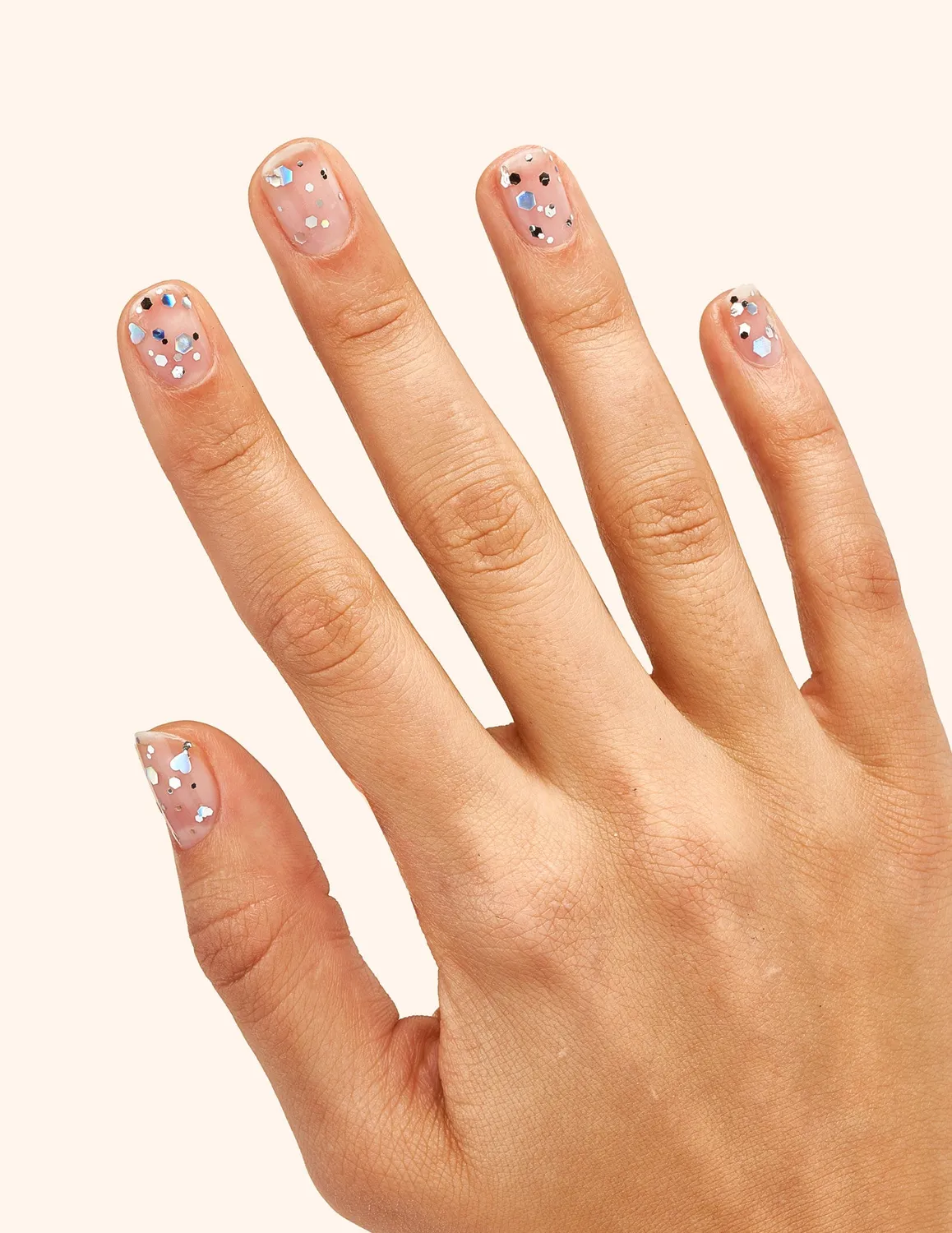 Le Mini Macaron Le Sweet Holo Glitz Top Coat 10 ml glitter