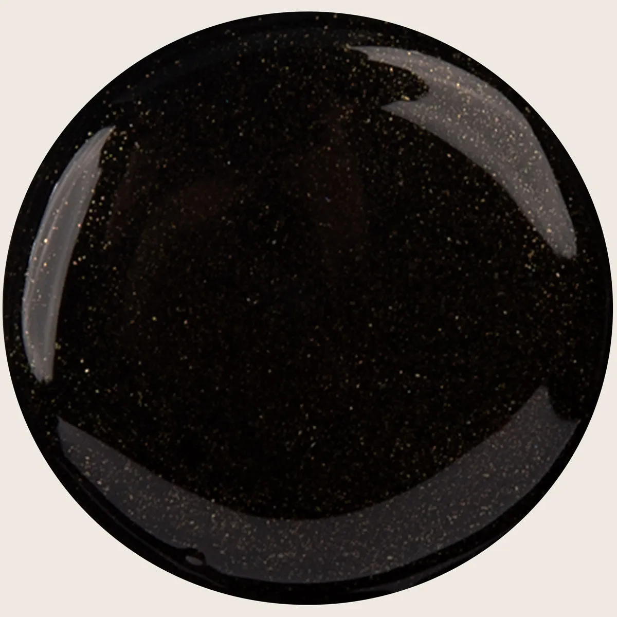 Emmi-Nail Onyx F602 farvegel 5 ml sort med sølvglimmer