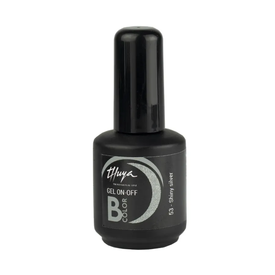 Evolution Gel B-Color On-Off gellak Shiny Silver Nº53 7ml