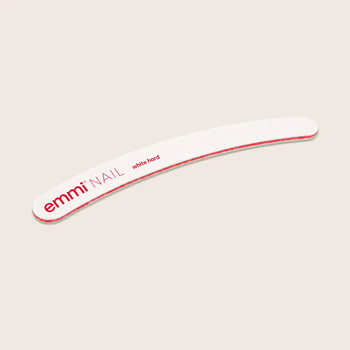 Emmi-Nail Ergonomic white hard file neglefil 80/80 50 stk