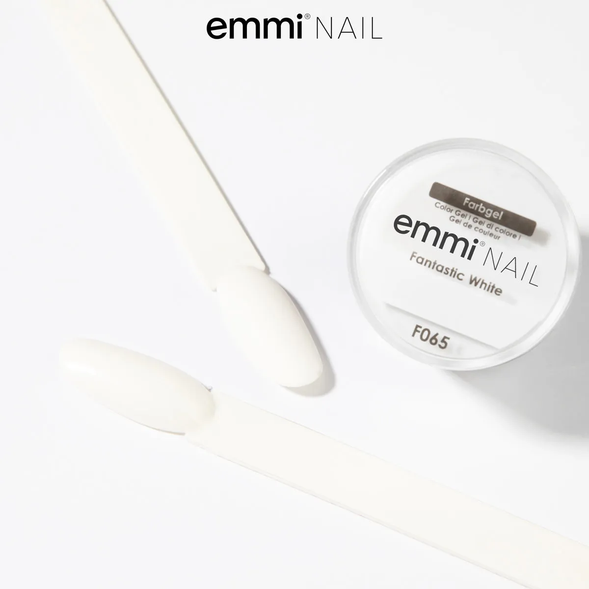 Emmi-Nail Fantastic White F065 farvegel 5ml hvid