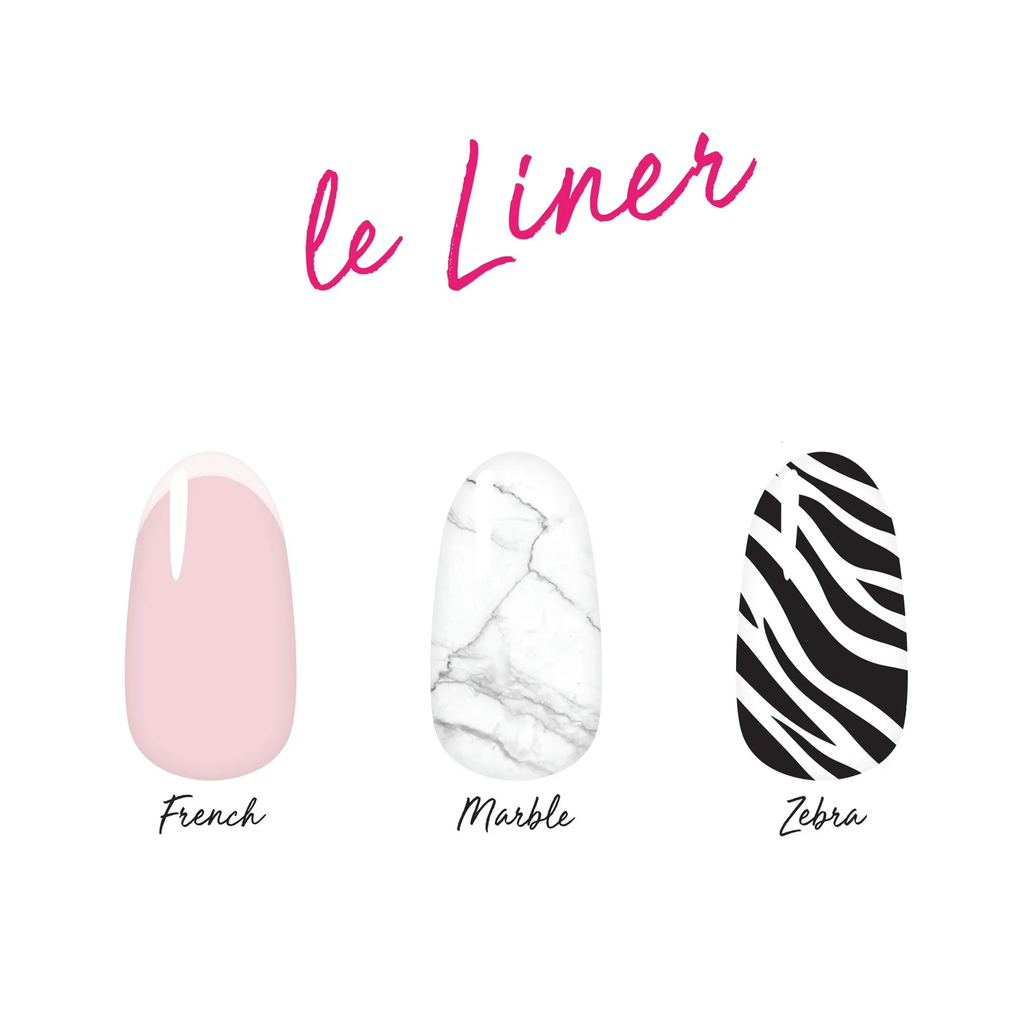 Le Mini Macaron Les Brushes nail art pensler 3 stk