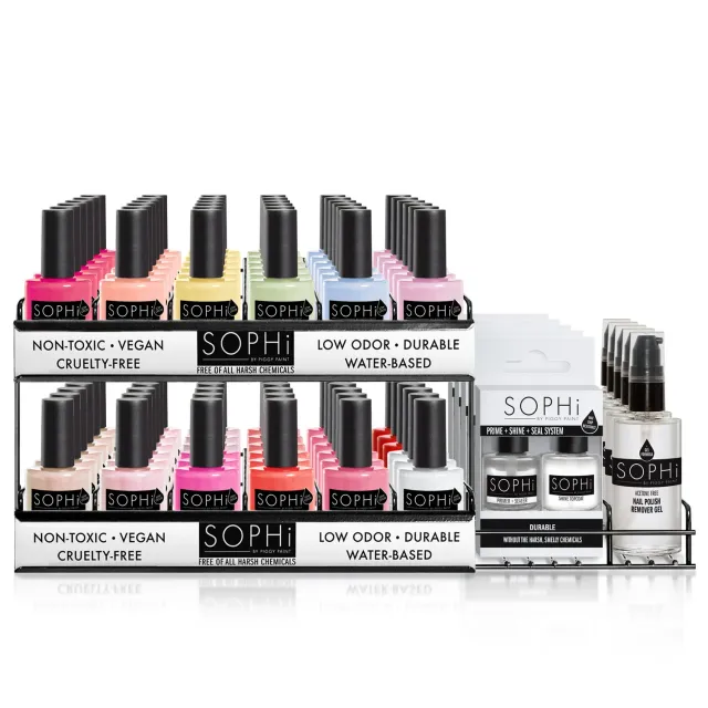 SOPHi 2 Tier Multi-Product Display neglelak 72-pak butik