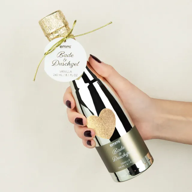 Emmi-Nail Champagne Shower bade- og duschgel 240 ml vanilje