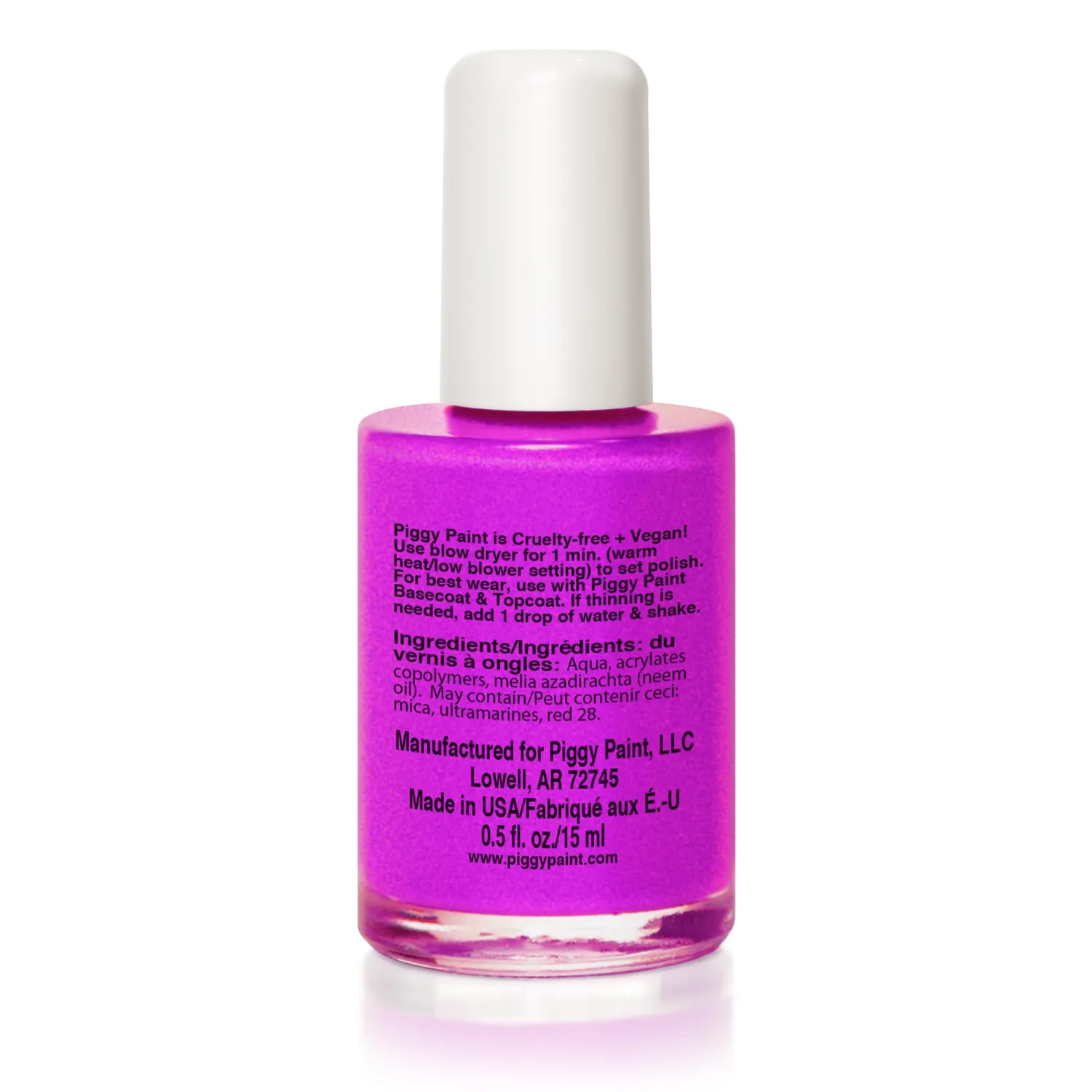 Piggy Paint Groovy Grape neglelak 15 ml neon shimmer