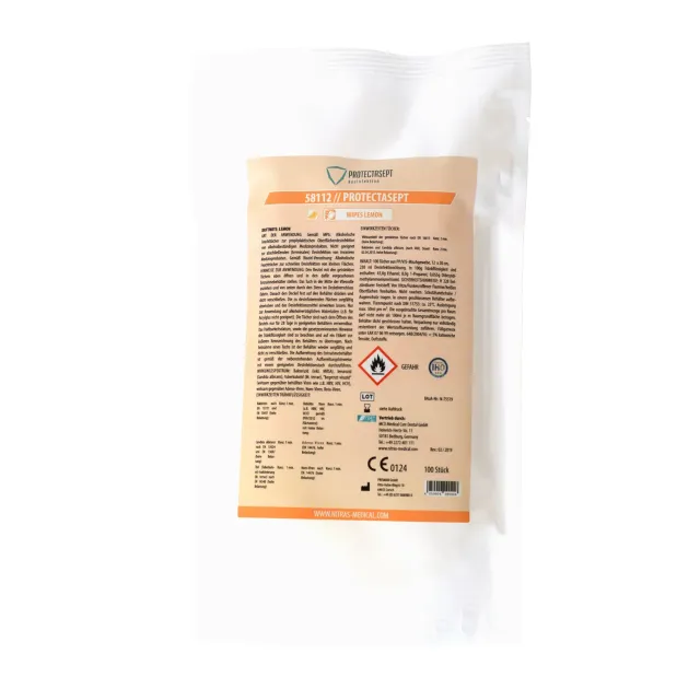 Emmi-Nail desinfektionsservietter 100 stk lemon