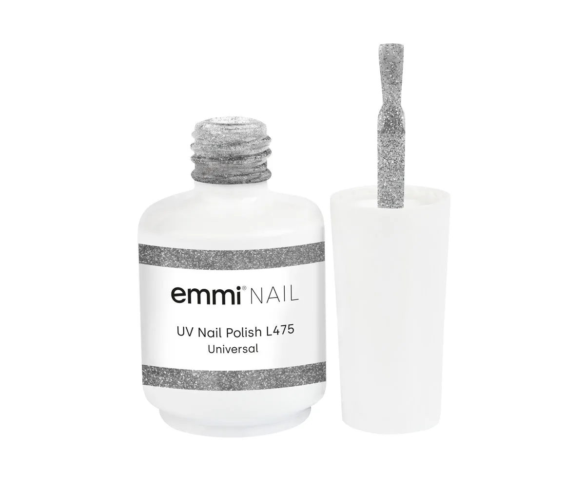 Emmi-Nail Universal L475 UV-lak 15ml sølv glitter