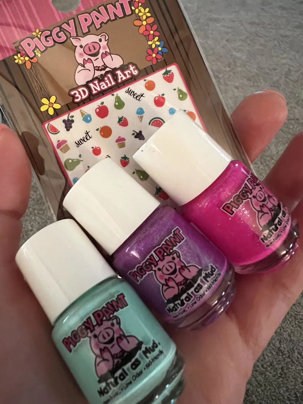 Piggy Paint Happy Hands neglelak sæt 3-pak gavesæt