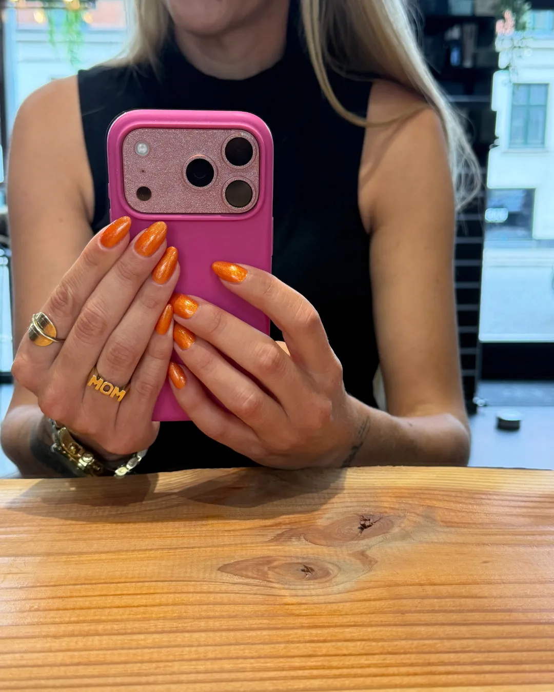 The Gel Collection 235 Showgirl gel polish orange glitter 21FREE+