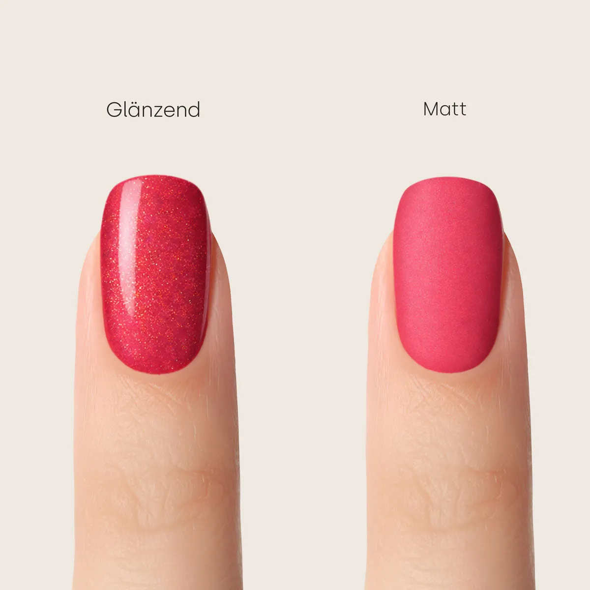 Emmi-Nail Shellac L532 UV-lak Shine 8 ml rød glitter