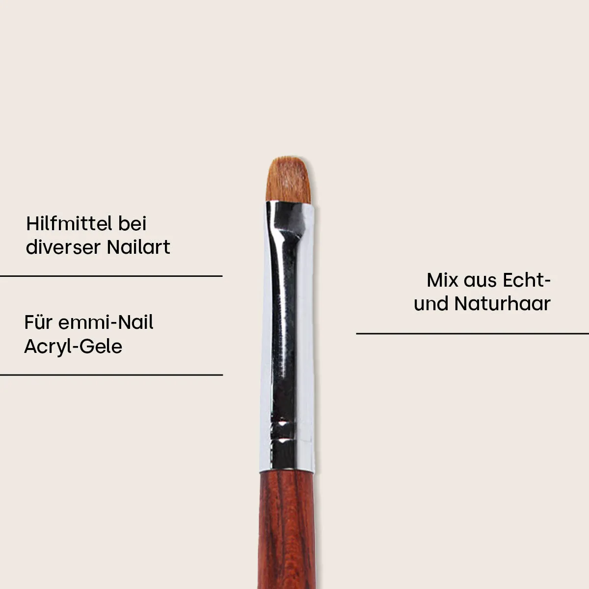 Emmi-Nail Katzenzunge Gr. 10 gelpensel til gele