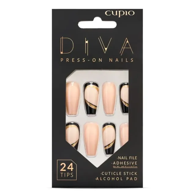 Cupio Nordic Diva press-on negle 24 stk