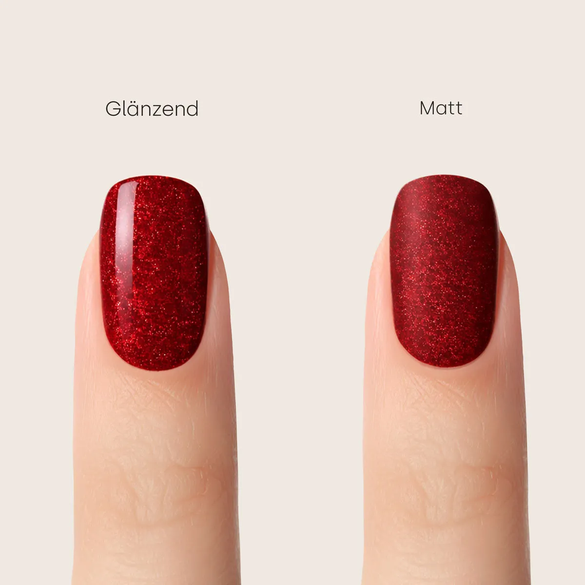 Emmi-Nail Shellac L528 UV-lak Mulberry 8 ml rød glitter