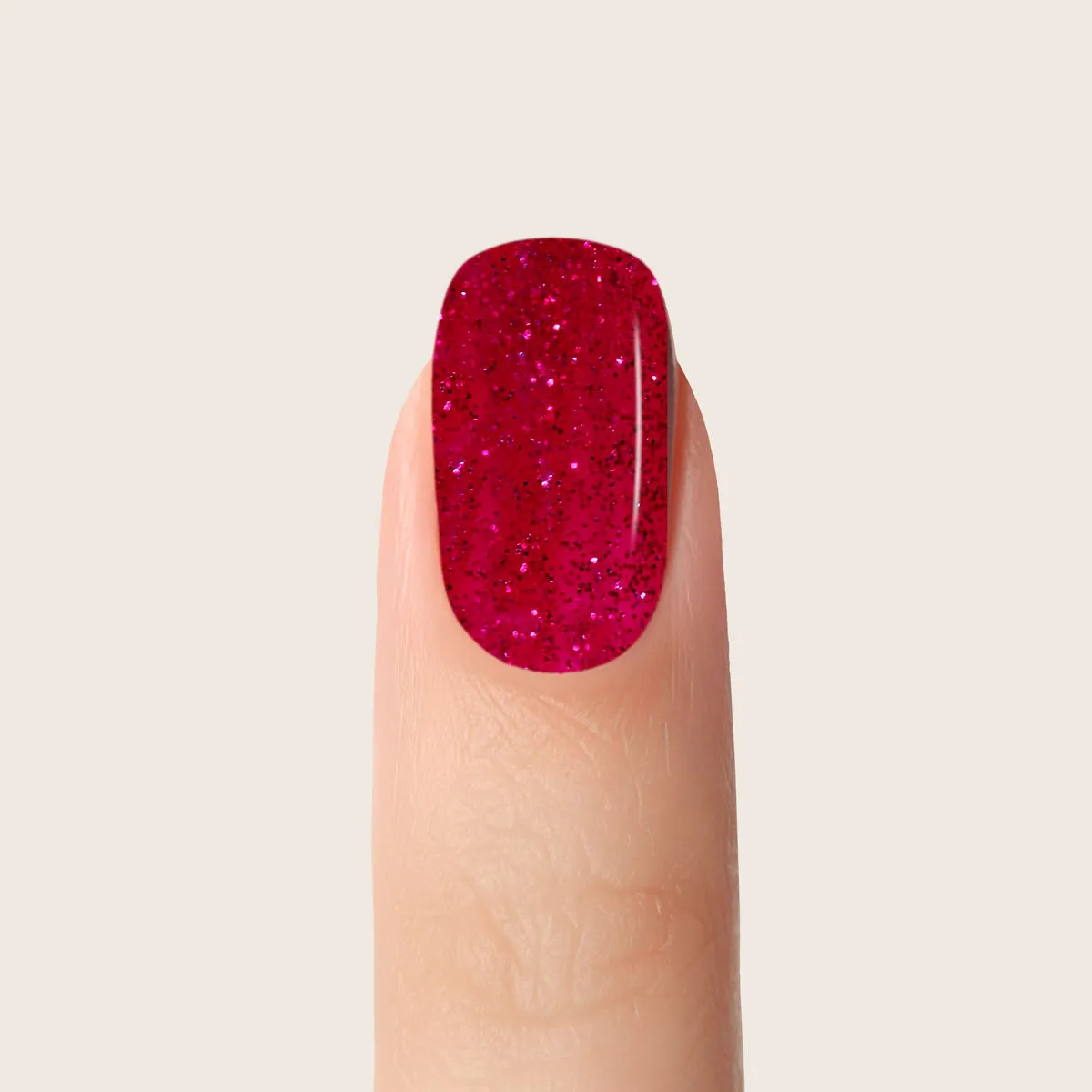 Emmi-Nail Red Glitter F133 farvegel 5ml rød glitter