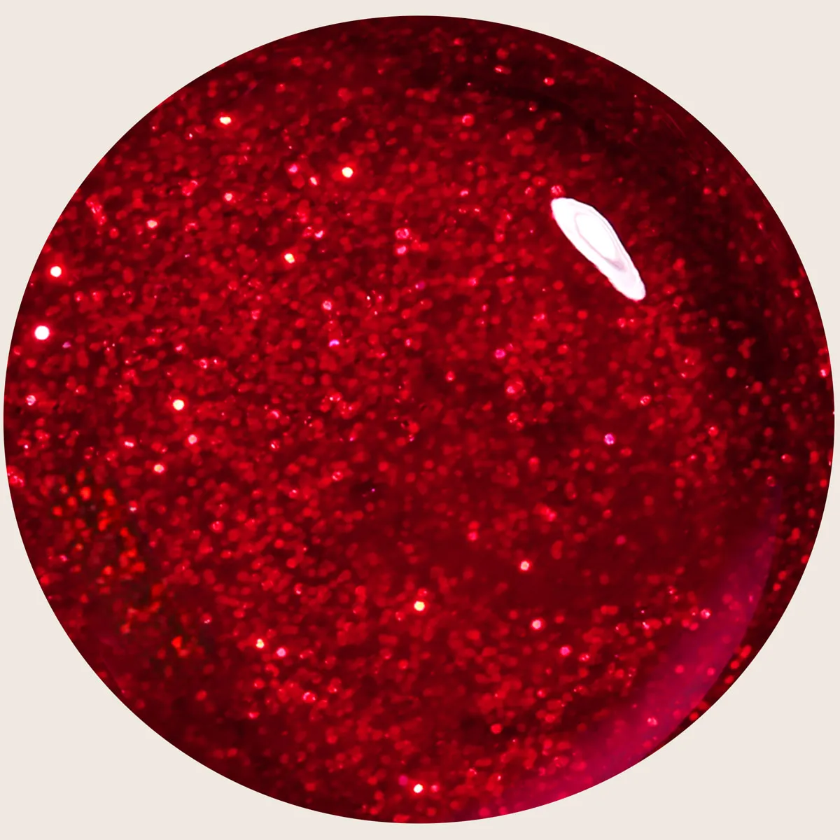 Emmi-Nail Red Glitter F133 farvegel 5ml rød glitter