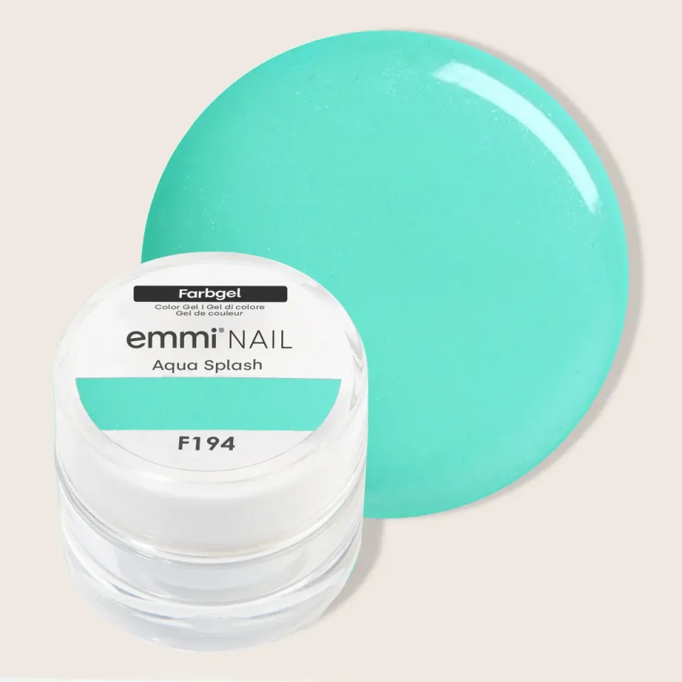 Emmi-Nail Farbgel Aqua Splash F194 farvegel 5ml turkis