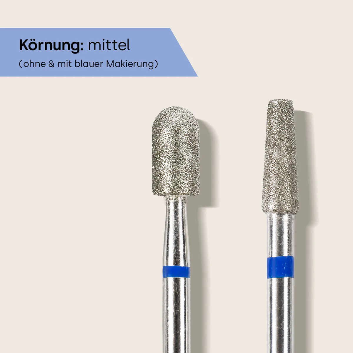 Emmi-Nail Manicure Bit Set Diamond neglefræserbits 8 dele