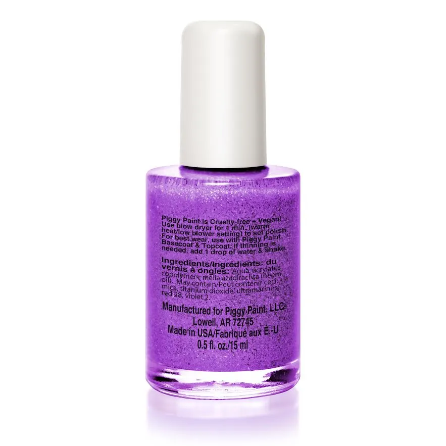 Piggy Paint Let's Jam neglelak lilla glitter 15 ml vegansk