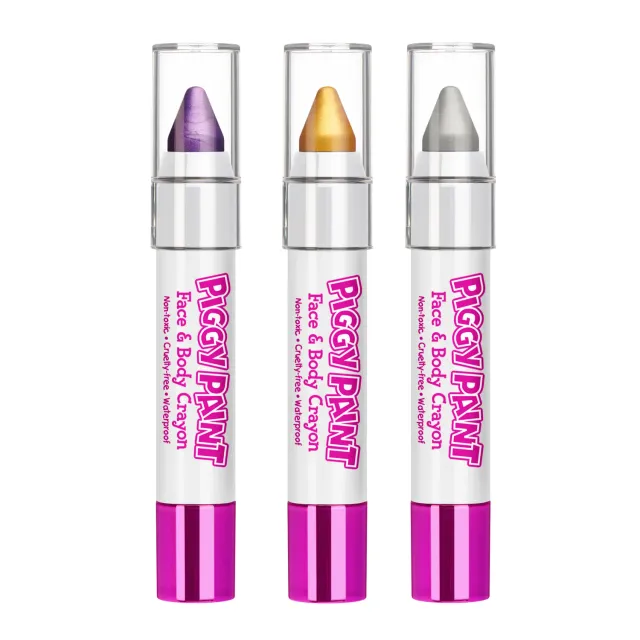 Piggy Paint Glimmer & Glow ansigtsfarve 3-pak vandfast