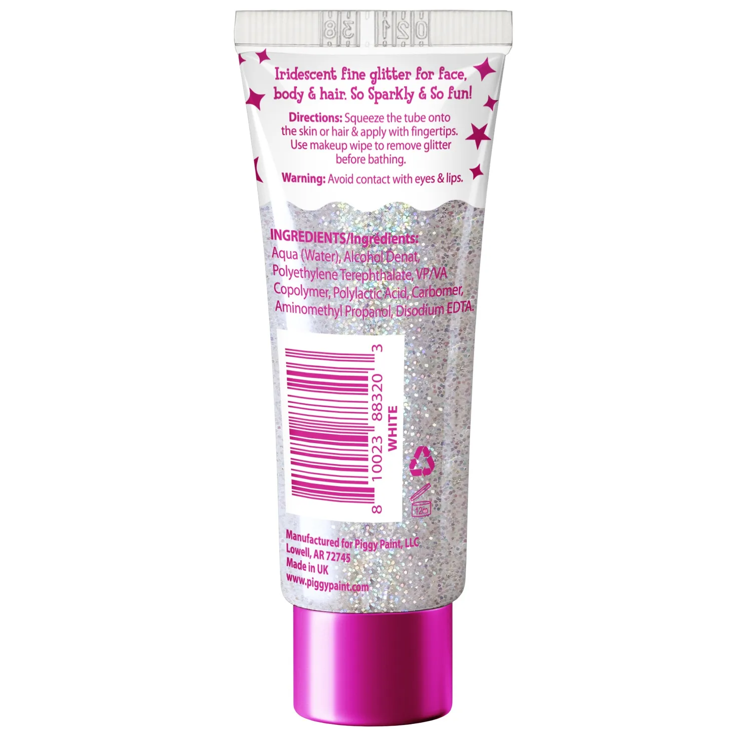 Piggy Paint Glitter Gel Glittergel 24 stk Display