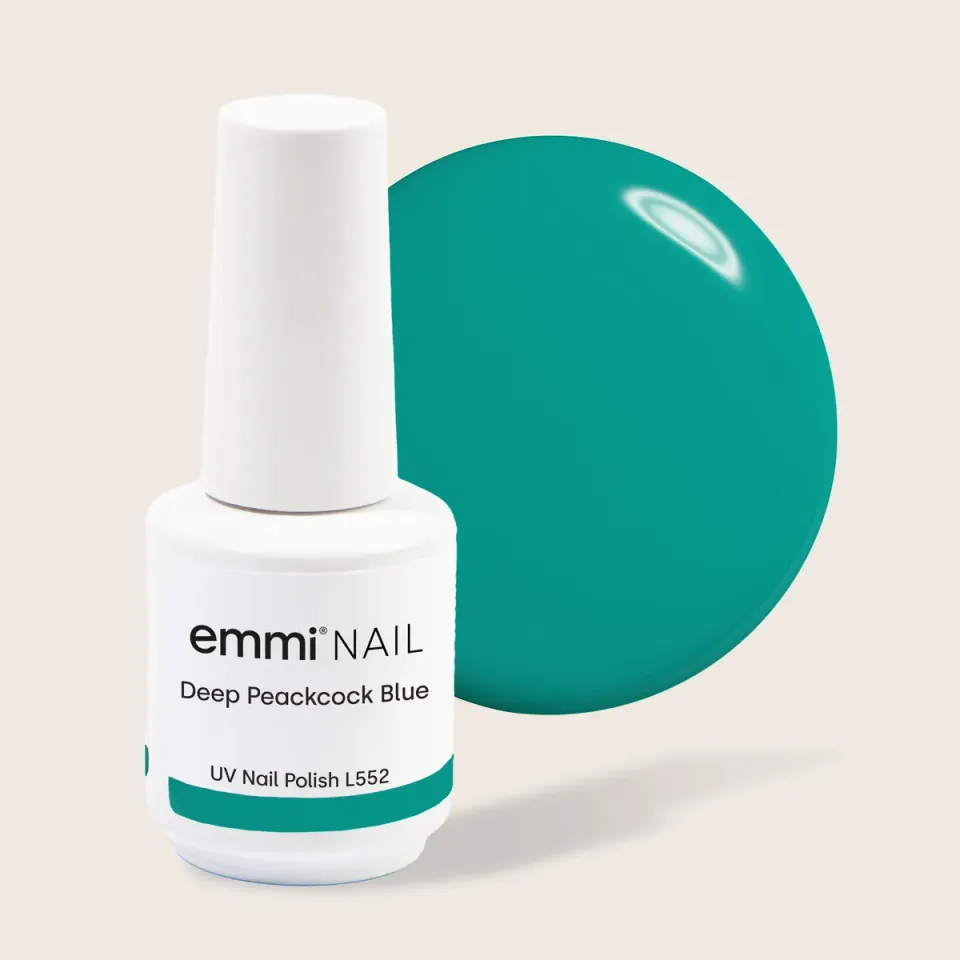 Emmi-Nail Shellac Deep Peacock Blue UV-lak 15 ml blå