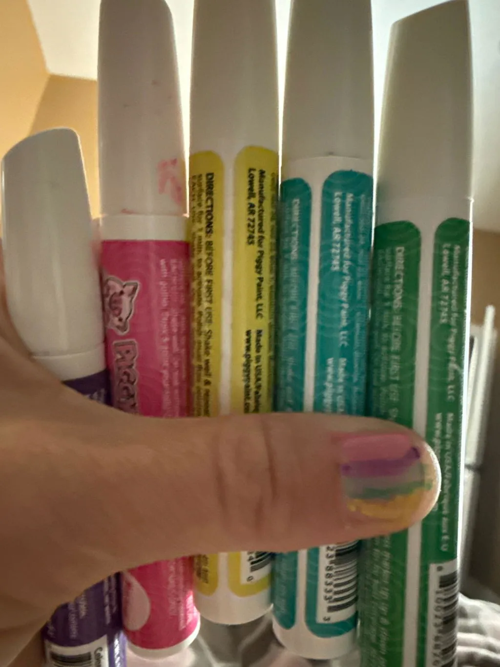 Piggy Paint Piggy Pens Razzle Dazzle neglelakpenne 5-pak