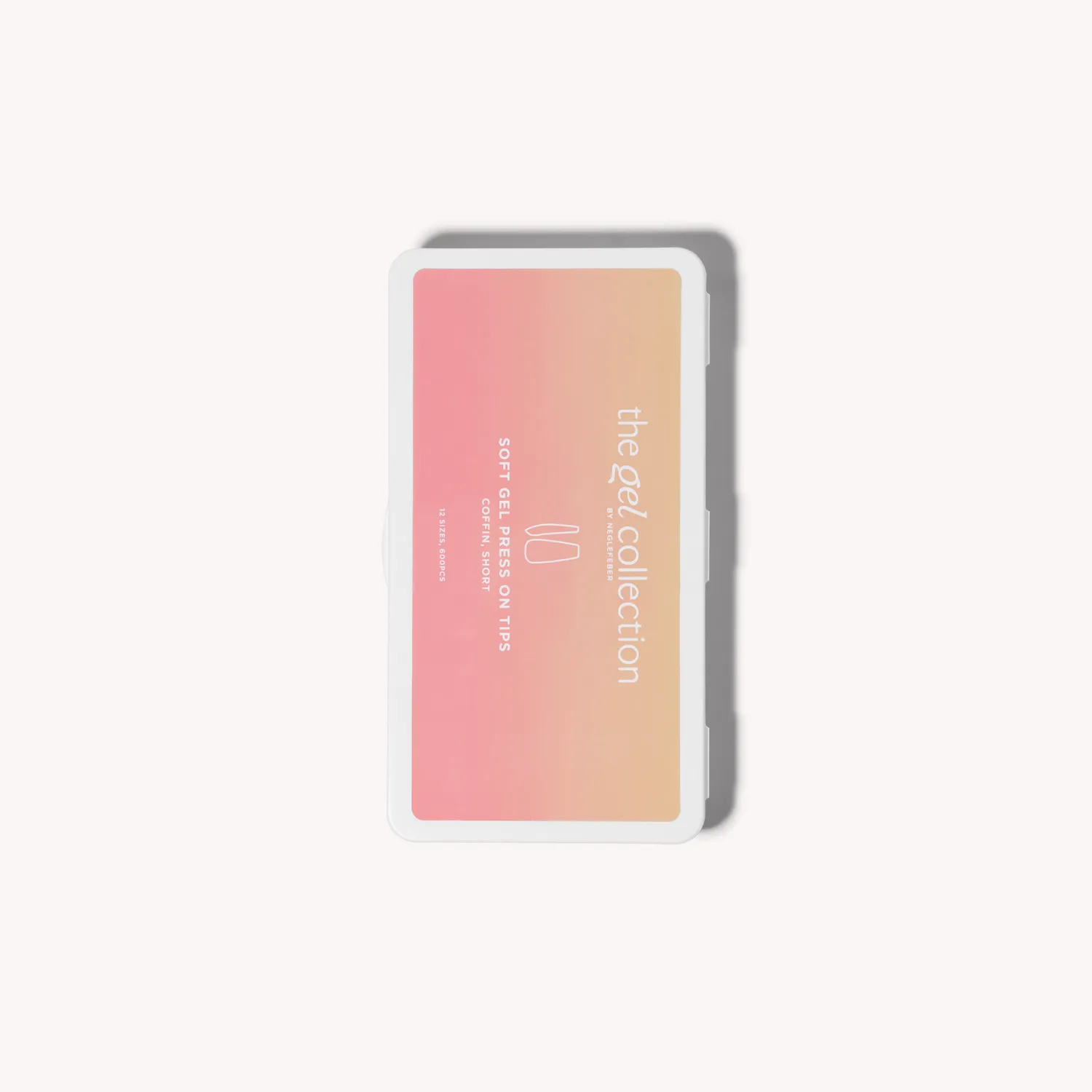 The Gel Collection Press On Tipper negletipper Coffin Short 600 stk