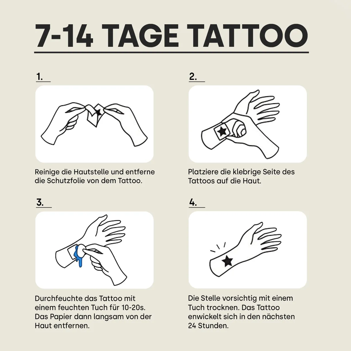 Emmi-Nail Skin Tattoo Flower Collection tatovering blomst