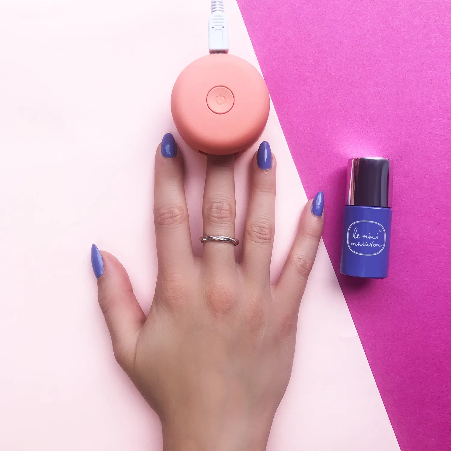 Le Mini Macaron Blueberry Cheesecake gellak blå 8,5 ml