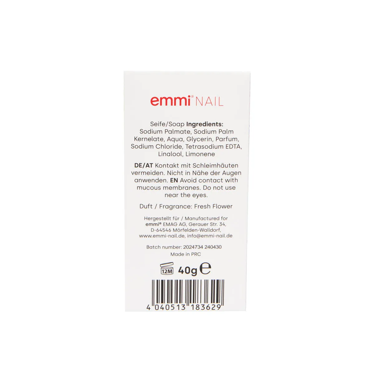 Emmi-Nail fresh flower sæbe 40g blomsterduft