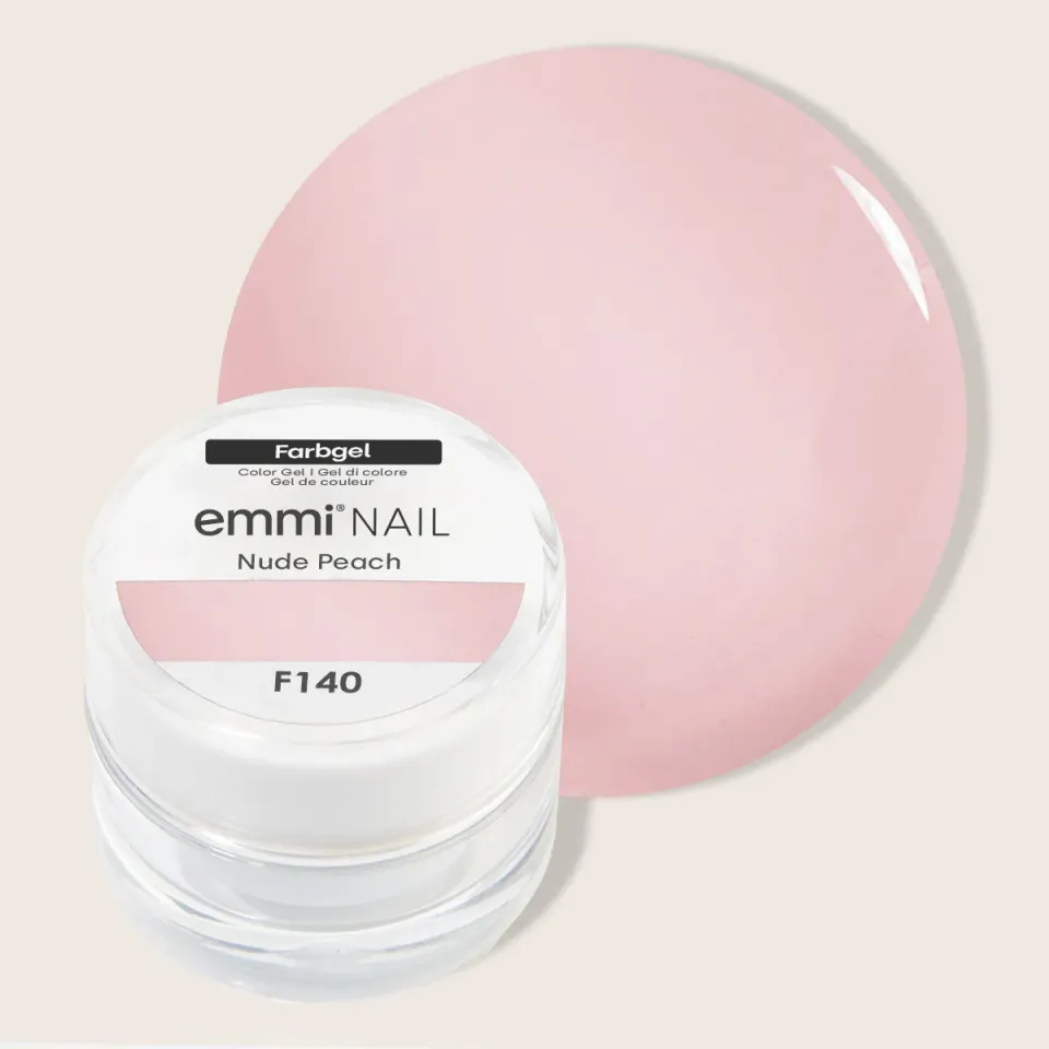 Emmi-Nail Nude Peach F140 farvegel nude fersken 5 ml