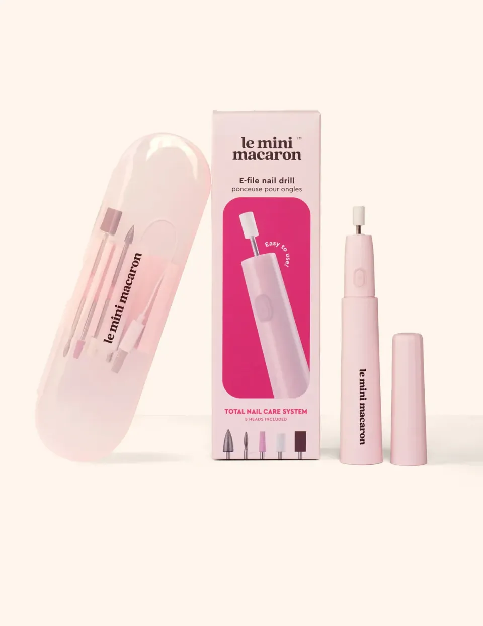 Le Mini Macaron E-file Nail Drill elektrisk neglefil ledningsfri