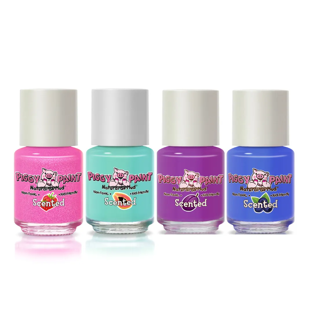 Piggy Paint Scented Fruit Fairy neglelak 4-pak frugtduft