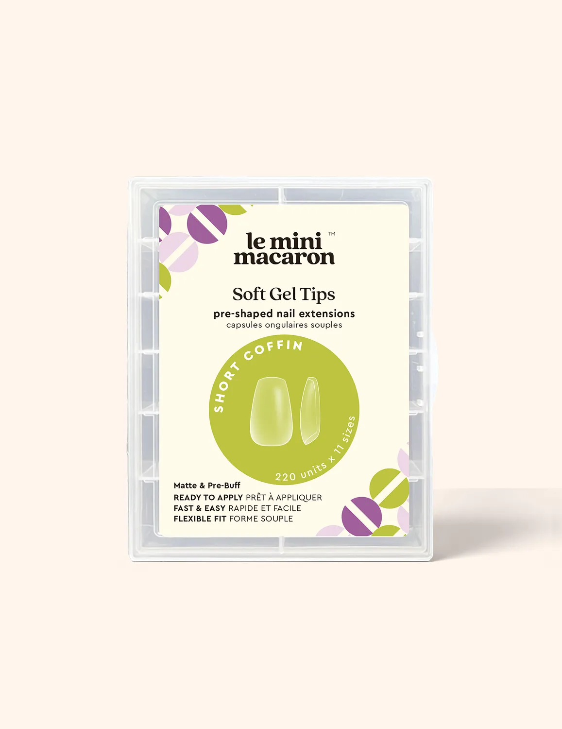 Le Mini Macaron Le Gel Nail Tips negletipper mat