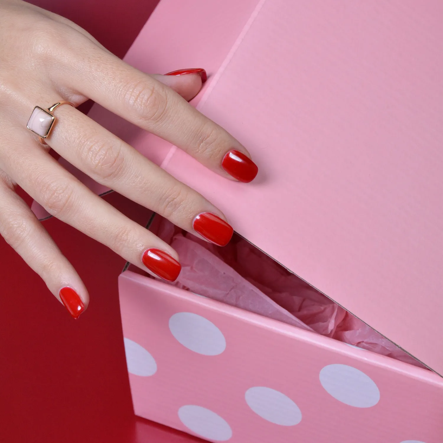 Le Mini Macaron Pomegranate gellak 8,5 ml dyb rød